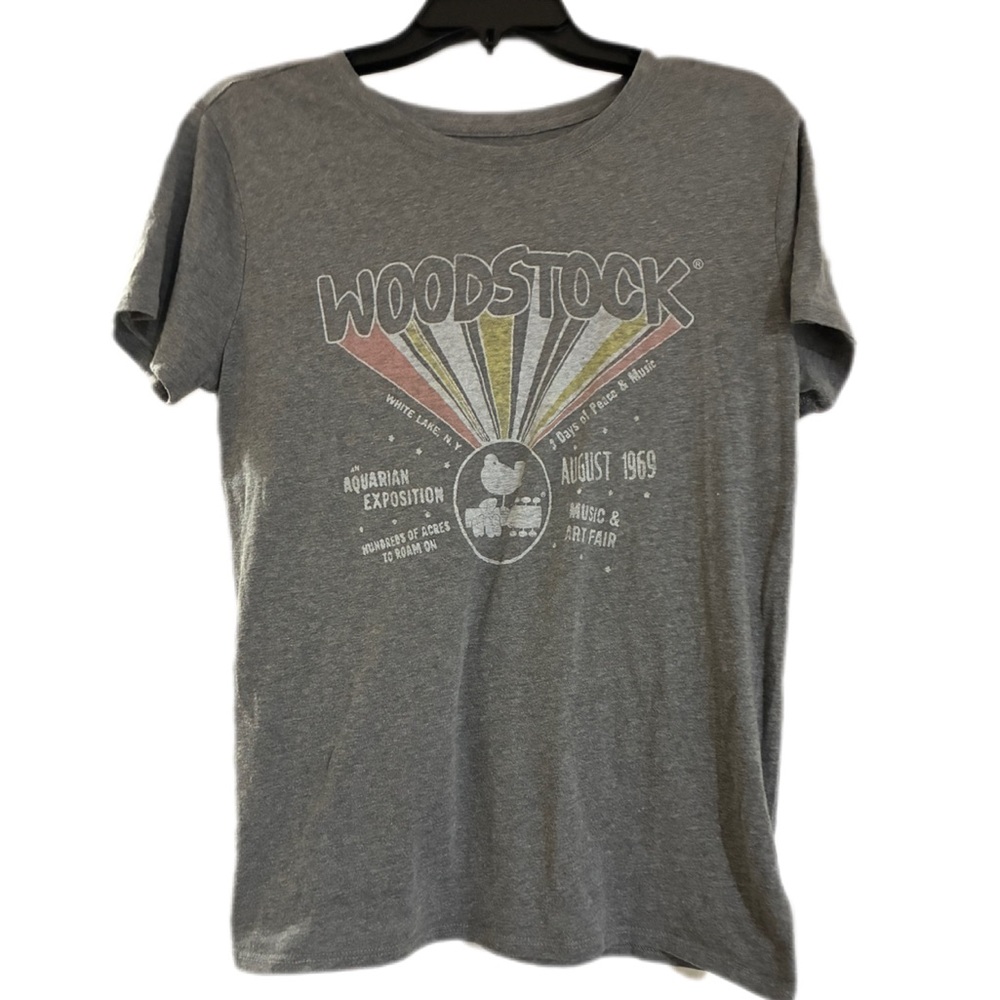 Woodstock EUC Gray Graphic T-Shirt